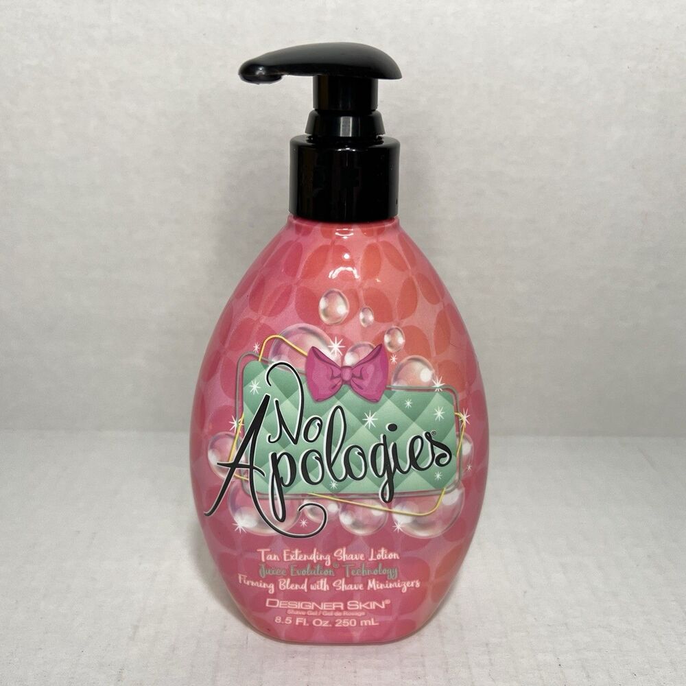 Designer Skin NO APOLOGIES Tan Extending Shave Lotion Firming Blend 8.5oz Pump - Picture 1 of 6
